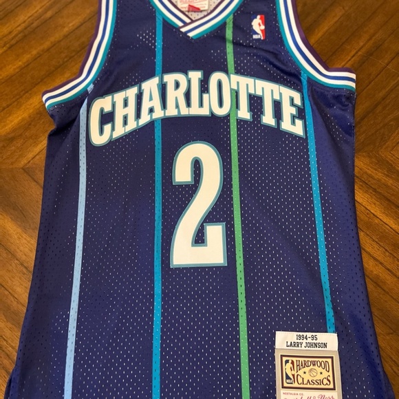 Mitchell & Ness Other - *SMALL* Charlotte Hornets Alternate 1994-95 Swingman Jersey Larry Johnson  NWT